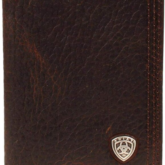 Men's Shield Concho Rowdy Bifold Flip Brown One Size